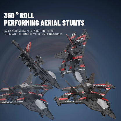 Aircraft RC Plane with Camera Remote Control Helicopter Obstacle Avoidance Fighter 2.4G Airplane EPP Foam Kids Christmas Toys