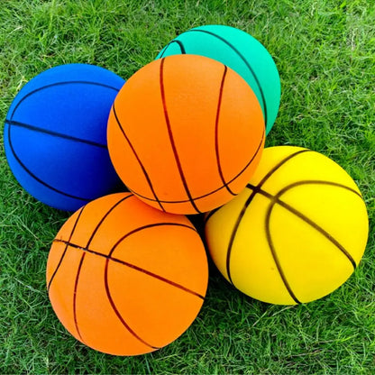 Baloncesto de entrenamiento silencioso de 18 cm/22 cm/24 cm, alta elasticidad, bajo nivel de decibelios, pelotas que rebotan ligeras, amortiguación, pelota muda que rebota