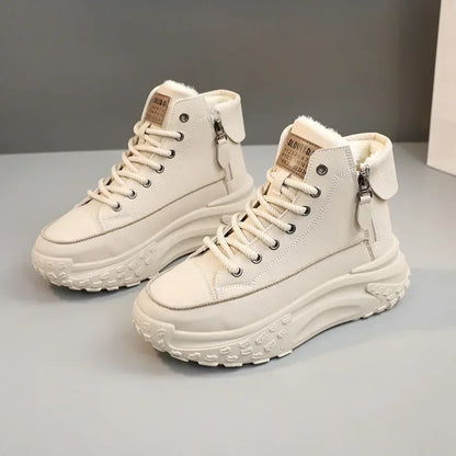 Women's Sneakers, Luxury Fashion Womens Boots, High-top Platform Casual Shoes, New Female Outdoor Running Shoes, Winter Women Shoes