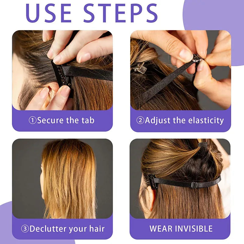 Nunify Face Lift Band With Clip Hair Holder Facial Anti-Wrinkle Tool Stretching Strap For Lift Up Eyes Invisible Elastic Belt