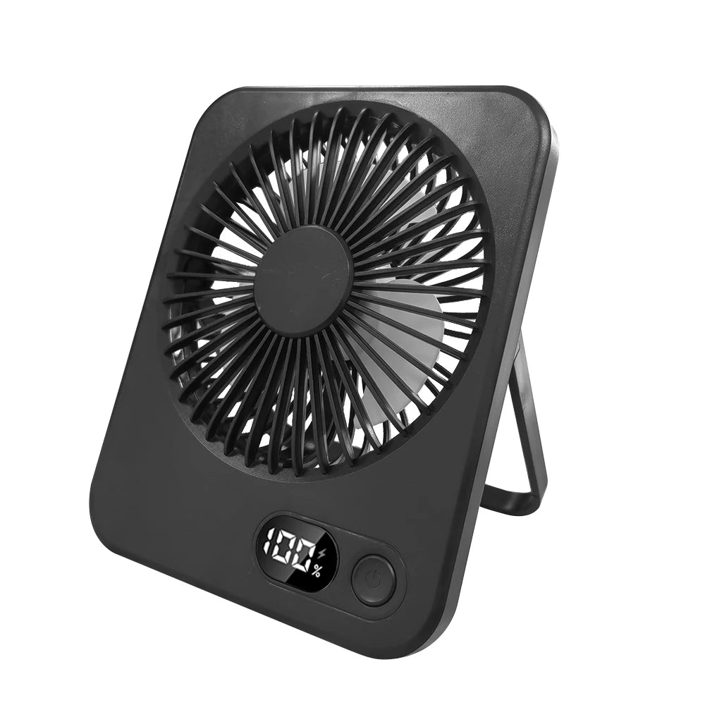 Mini Portable Fan USB Desk Fan Foldable Table Fans with 5 Speeds Powerful Wind Rechargeable Wall Mounted Fan Small Camping Fans