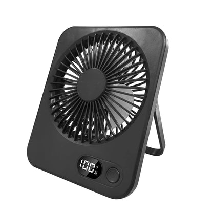 Mini Portable Fan USB Desk Fan Foldable Table Fans with 5 Speeds Powerful Wind Rechargeable Wall Mounted Fan Small Camping Fans