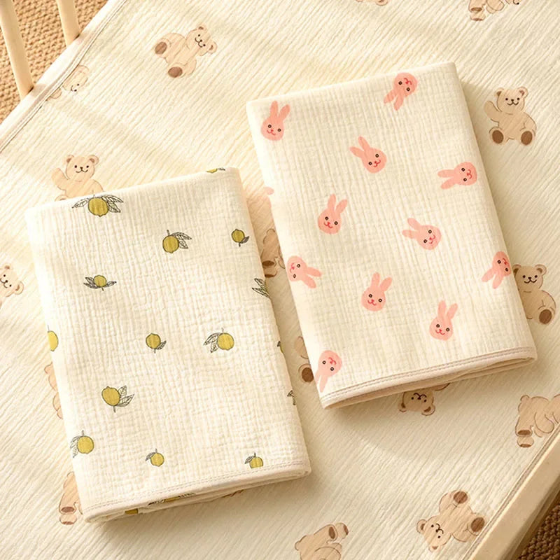 Reusable Baby Changing Mat Cover Baby Diaper Mattress Diaper for Newborn Cotton Waterproof Changing Pads Floor Play Mat