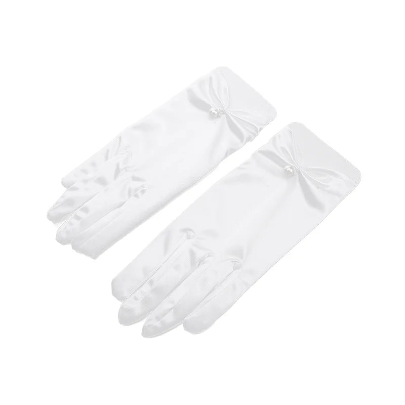 Sexy Transparent Black White Mesh Tulle Glove, Spring Summer Thin Short Glove, Party Dancing Dress Wedding Glove, Lolita New