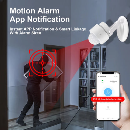 EWelink Zigbee With/Without a Stand PIR Motion Sensor, Human Body Infrared Detector, Security Alarm Sensor Works With APP