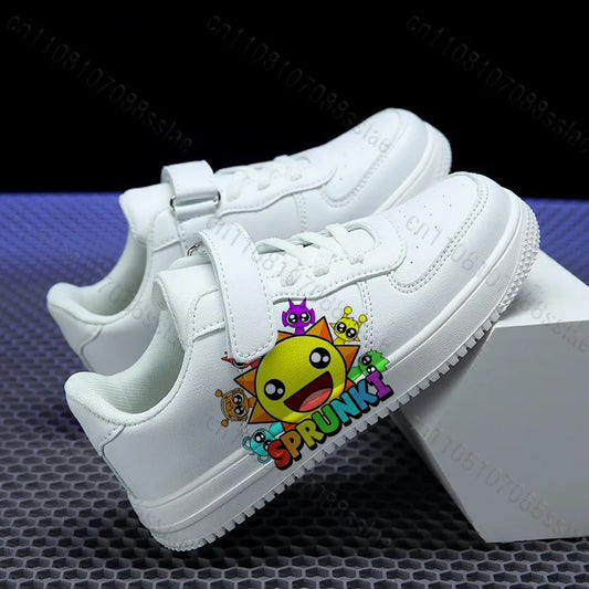 Sprunkis Cartoon Pattern Girls Boys Teenager Student Kids Lightweight Wear-resistant Easy-to-Wear Lovely Casual Sports Shoes