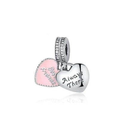 Hot Selling 925 Silver Pink Cake, Dog Paw, Luggage, Cup Bead Pendant Suitable for European Original Bracelet DIY Exquisite Jewelry