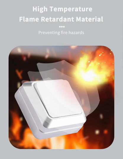 Silvery Wall Surface Button, Light Switch, EU Spray Paint Plastic Outdoor 1 Gang 1 Way, Wall Exterior Rocker On/Off  Switch, WESA