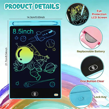 8.5inch LCD Writing Tablet Handwriting Pads Digital Drawing Tablet Portable Electronic Board Doodle Blackboard Educational Toys