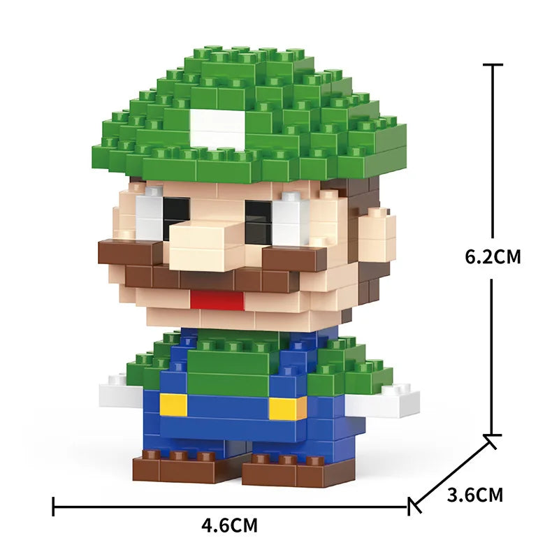 Cartoon Cool Rice Building Blocks Animal Dolls Educational Assembled Toys Ornaments Small Particles Children's Birthday Gifts