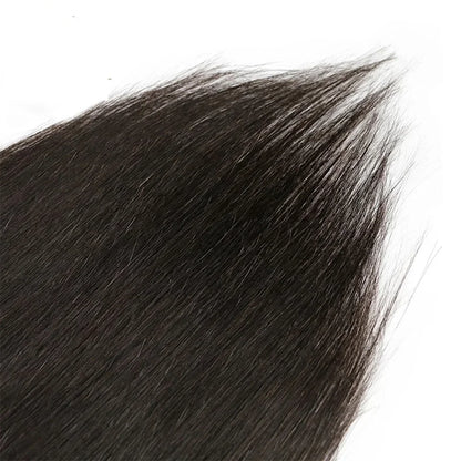 Clip In Hair Extensions Human Hair Brazilian Straight Clip In Natural Black Color Clip Ins Remy Hair 20 22 24 26 Inch 4# Women