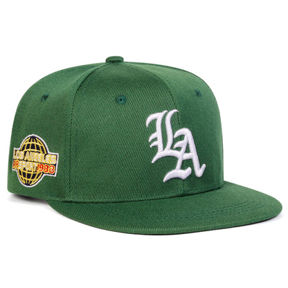 Unisex Gothic LA Letter Embroidery Hip-hop Hats Spring and Autumn Outdoor Adjustable Casual Baseball Caps Sunscreen Hat Cap