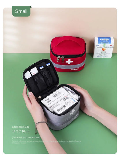 Portable First Aid Kit, Medicine Storage Bag, Outdoor Rescue Bag, Household Children's Large Capacity Medical Kit, Storage Organize