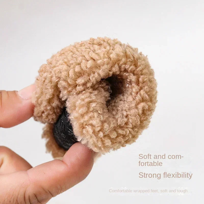 Autumn Winter Warm Baby Slippers, Toddler Plush Floor Sock Shoes, Boys Girls Soft Anti-slip Walking Shoes, Indoor Home Kids Socks