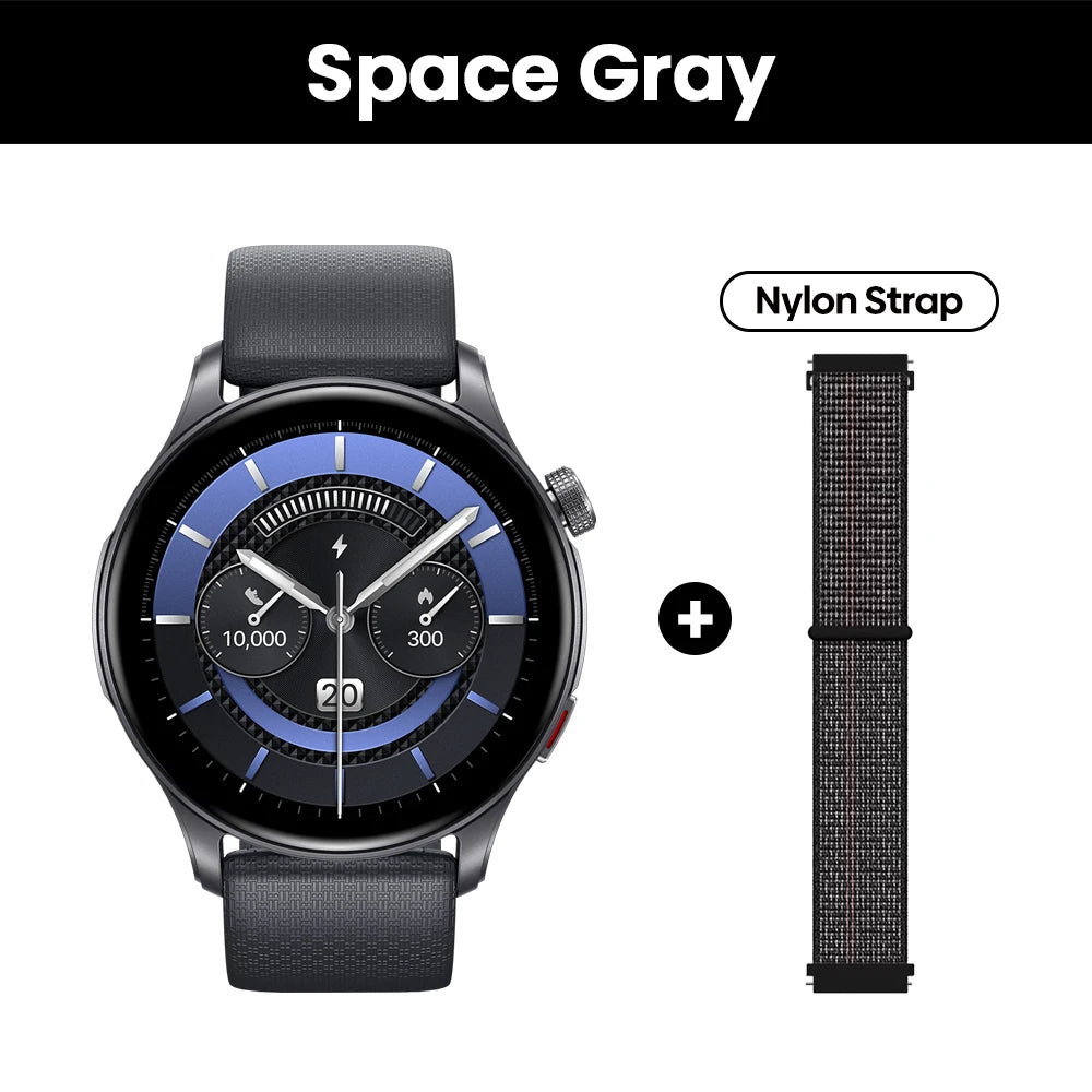 New Zeblaze Btalk 3 GPS Smartwatch with 1.43" AMOLED Screen, Dual Straps, Make/Answer Phone Calls, Heart Rate, SpO2, and Stress Tracking