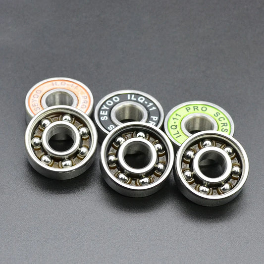 8Pcs 608 2RS Bearing ILQ-11 8x22x7 Green Longboard Speed Inline Skate Wheel Bearings Skate Scooter Smooth Skate Scooter Bearings