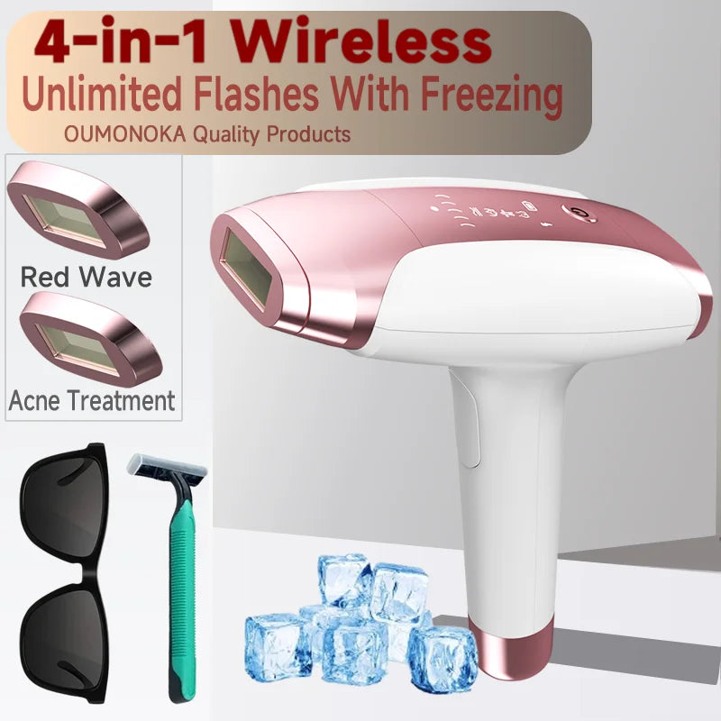 Permanent Laser Hair Removal, Bikini Women's IPL Depilators, Shaver, Facial Hair Cutting Machine, Men's Razo to Remove Hair, Hair Trimmer