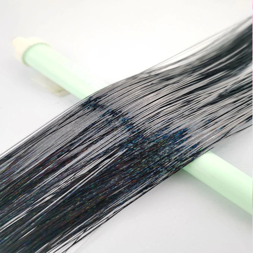 36/48Inch, Sparkle Hair Tinsel Rainbow Colored Strands, Girls Headwear, Hair Laser, False Hair Extensions, Decor Glitter