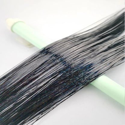36/48Inch, Sparkle Hair Tinsel Rainbow Colored Strands, Girls Headwear, Hair Laser, False Hair Extensions, Decor Glitter