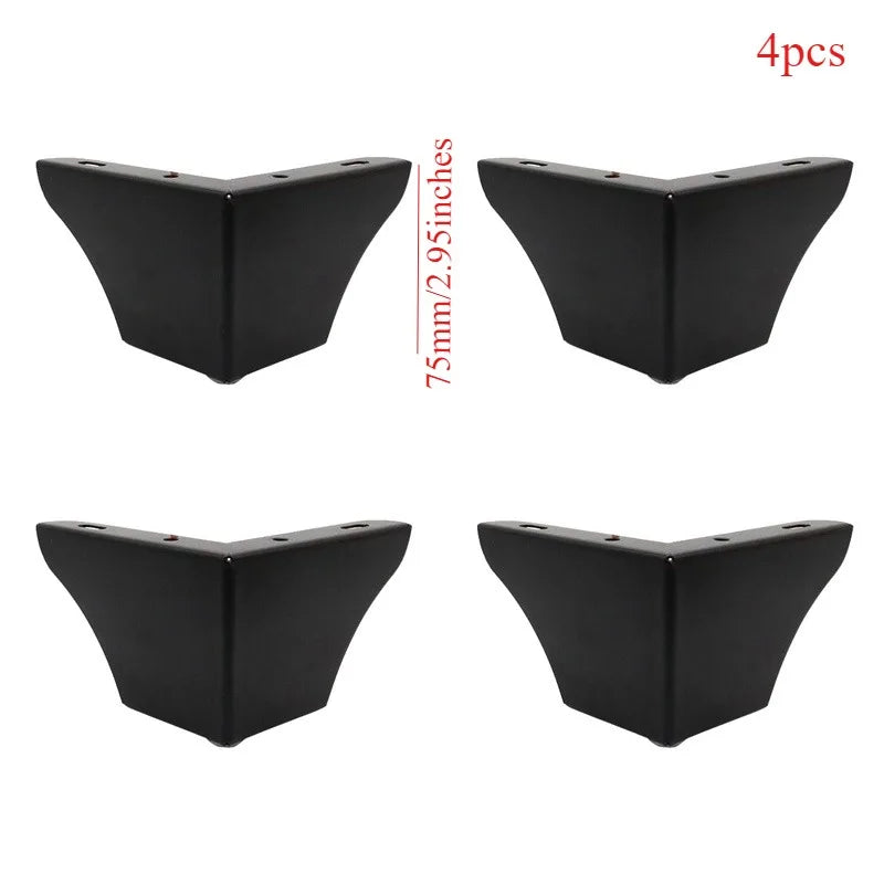 4Pcs, Pack Furniture Legs, Furniture Feet Metal, Sofa Legs Replacement, Coffee Table - Cupboard Cabinet - TV Stand Feet