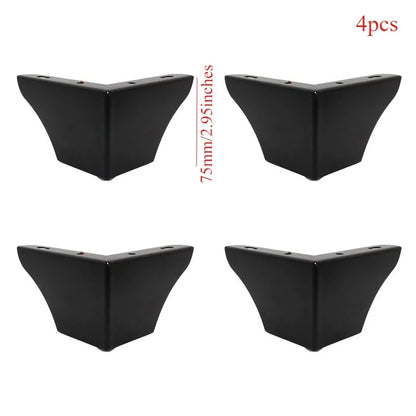 4Pcs, Pack Furniture Legs, Furniture Feet Metal, Sofa Legs Replacement, Coffee Table - Cupboard Cabinet - TV Stand Feet