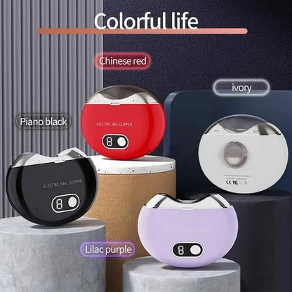 Electric Nail Clippers Rechargeable Mini Household Nail Trimming Machine for Children Adults Portable Automatic Nail Trimmer