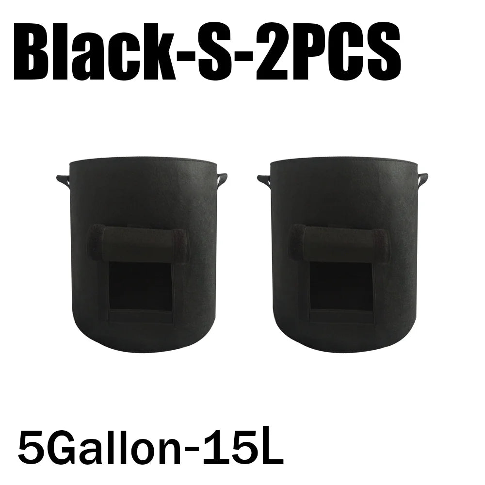 3Styles Felt, plant grow bags, nonwoven fabric garden potato pot, greenhouse vegetable growing bags, moisturizing vertical tools