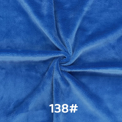 5mm Pile Length Soft Minky Fabric Sewing For Cotton Doll Hair Thicken Encryption Fabric Plush Single Sided Stuffed Animals Toys