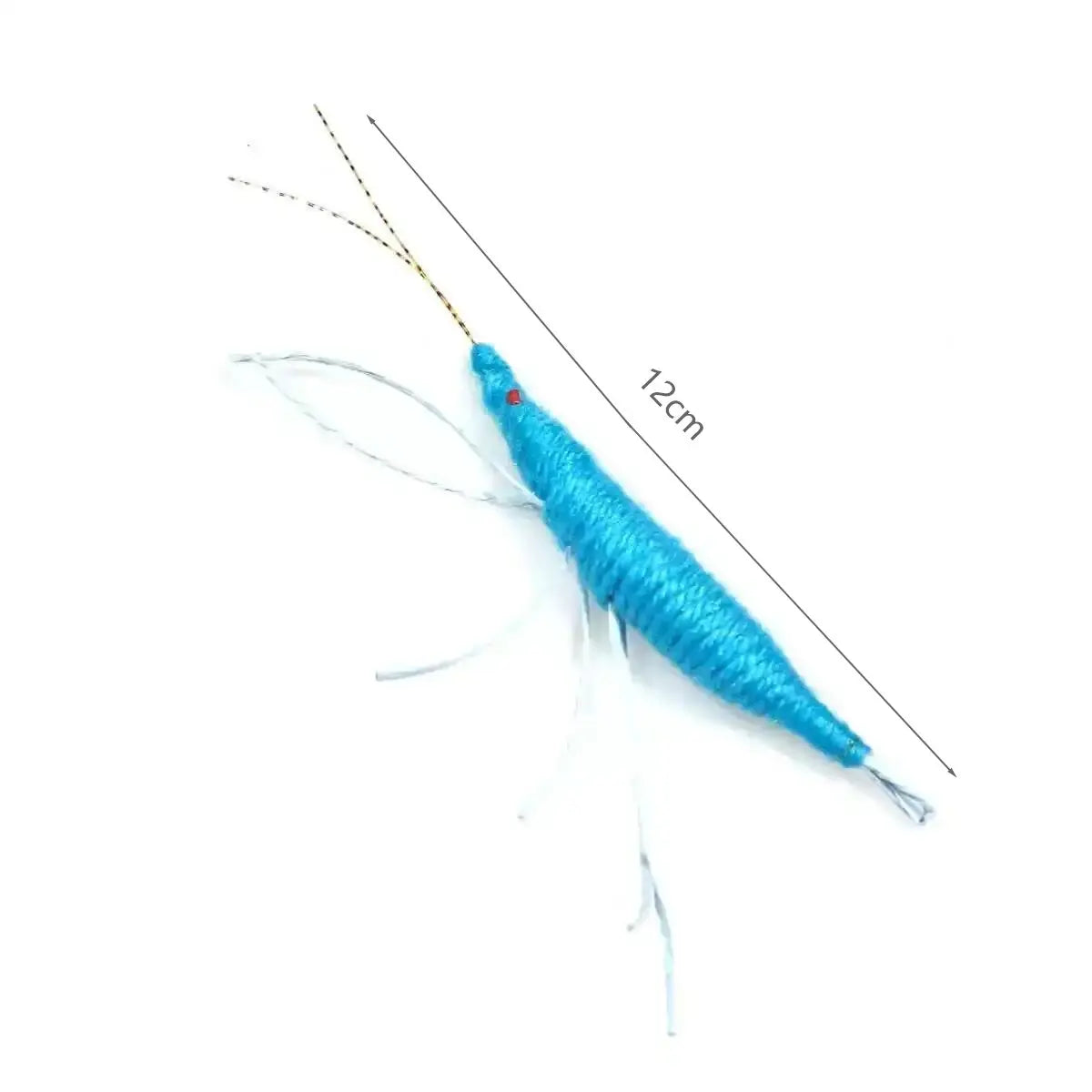 Simulated wool shrimp cat toy containing catnip interactive stress relief teeth grinding and cleaning teeth pet toy