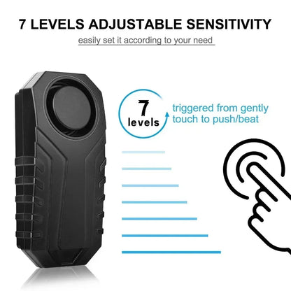 Extractme Motorcycle Burglar Alarm with Remote Control 113dB Wireless Waterproof Car Electric Bicycle Security Anti-Lost Alarm