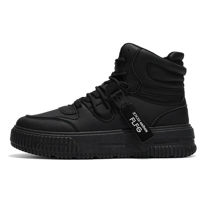 New Fashion Casual Sneakers High Top Skateboard Shoes Student Boots Men and Women Trend Wear-Resistant Two-Color Couples
