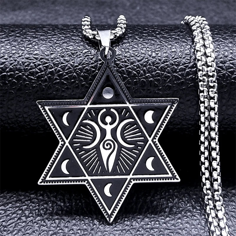 Hebrew Scripture Mezuzah Pendant Necklace for Women/Men Stainless Steel Silver Color Jewish Necklaces Jewelry chain man