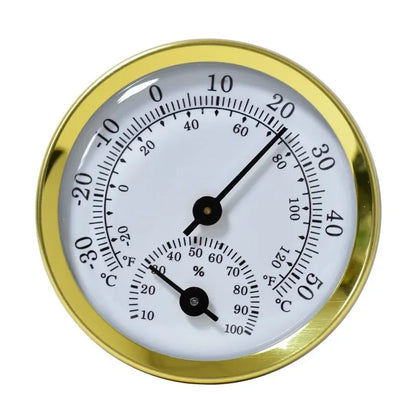 Mini Stainless Steel Thermometer Hygrometer, Street Thermometers, Thermo-Hygrometer Measuring Instruments Tool for Home Supply