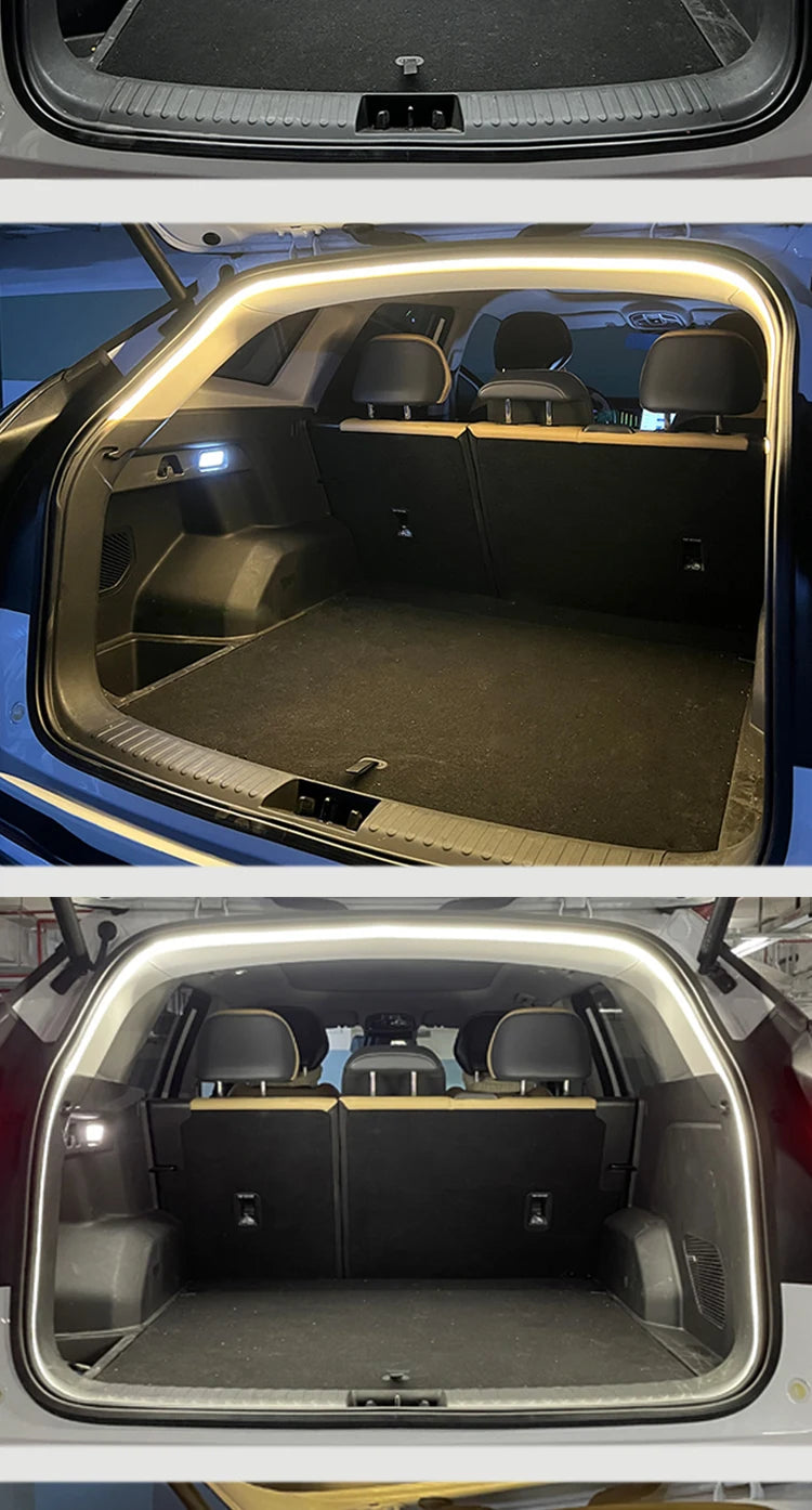 12V DIY environment light strip, car trunk LED light strip, high brightness, used for interior decoration of vehicles, tailgate