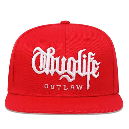 1 Pcs, Fashion Fastball CAP, Thuglife Embroidery Hiphop Baseball Cap, Snapback Hat, Adult Outdoor Casual Sun, Casual Bone Adjustable