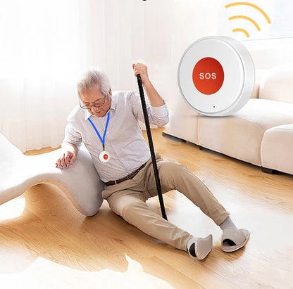 Smart Life APP WiFi SOS Emergency Button Tuya Home Security Elderly Children One-Click Call Help Alarm Remote Notification
