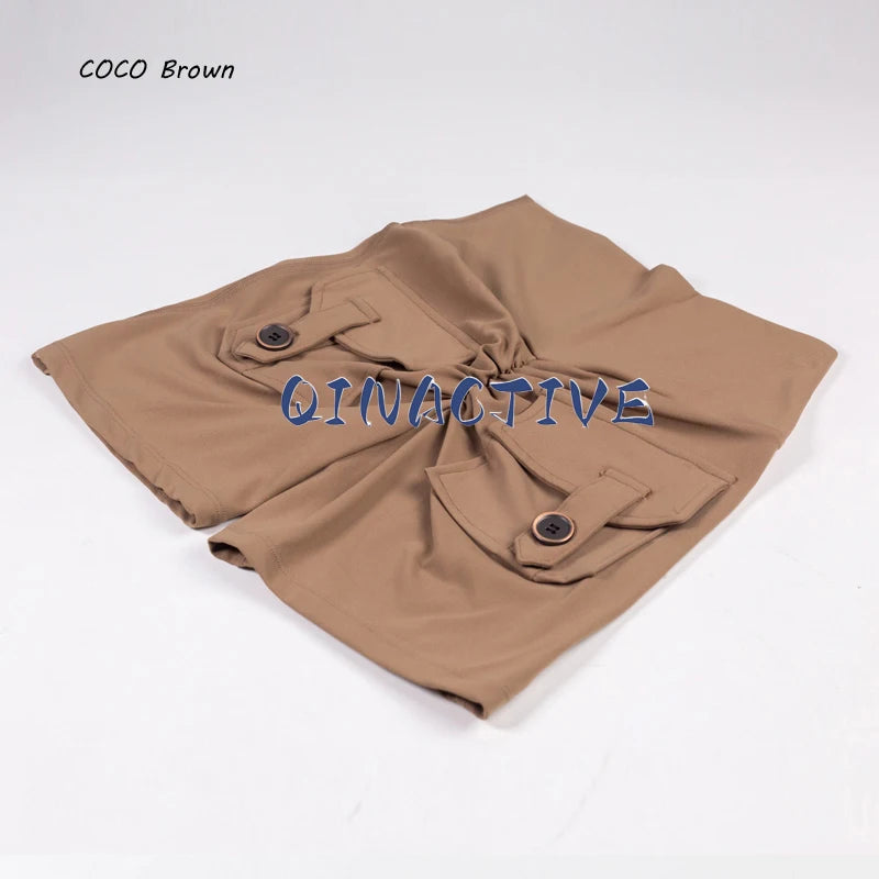 Pantalones Cortos de Yoga QINACTIVE para Mujer con Bolsillos, Fruncidos en los Glúteos, Mallas de Gimnasio de Cintura Alta con Efecto Push Up, Pantalones Cortos Deportivos Sexy para Glúteos, Fitness