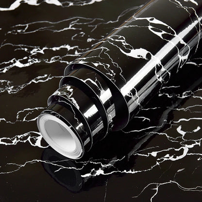 80cm Width Marble For Walls In Rolls, Vinyl Self Adhesive Waterproof Wallpaper Contact Paper, Wall Stickers Film, Kitchen Home Deco