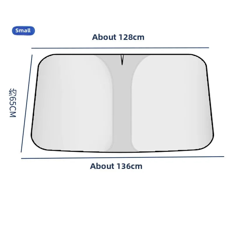 Car Window Sunshade Cover, Sun Shade, Windshield Visor Protector Windscreen Folding, Auto UV Protection Curtain Styling Accessories