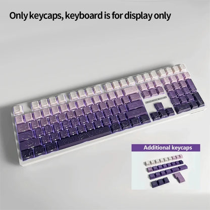 Contour 4.0 Side Engraved Keycap PBT Translucent 97 Key Gaming Mechanical Keyboard Key Cap White For Magnetic Switch F75 GMK87
