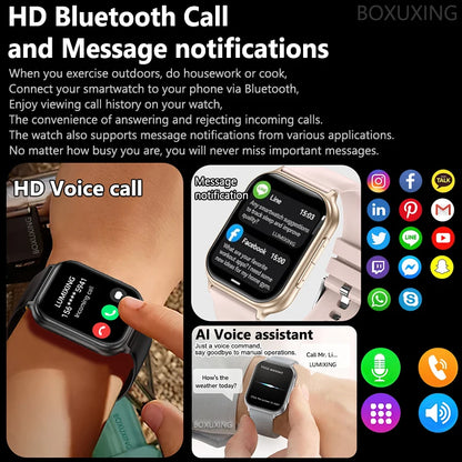 2026 New Smartwatches for Men and Women, Sports Fitness Tracker, IP68 Waterproof, Built-in 24H Heart Rate, 700 mAh Battery, Call Smart Watch