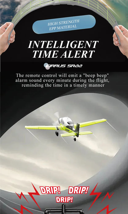 Stunt RC Glider Plane, 4CH 2.4G Remote Control, Brushless Aircraft EPP Foam Fixed Wing Airplane Model Toys for Children, QIDI580