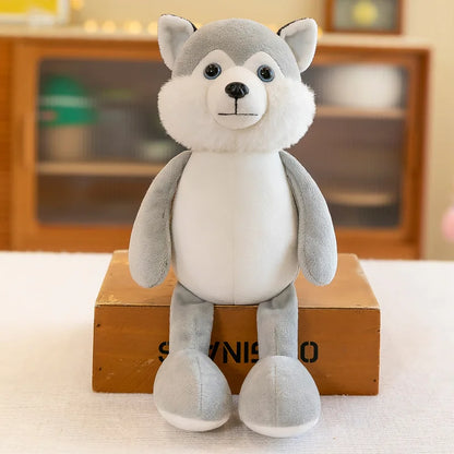 Stuffed Plush Animal Toys Soft Dolls Jungle Lion Elephant Tiger Dog Fox Monkey Deer Children Gift Kawaii Baby Kids Hobby Toys