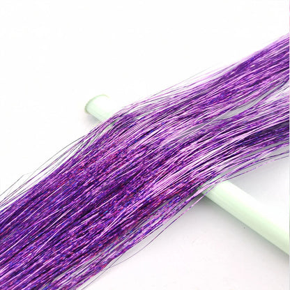 36/48Inch, Sparkle Hair Tinsel Rainbow Colored Strands, Girls Headwear, Hair Laser, False Hair Extensions, Decor Glitter