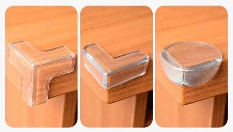 4/8/10/12Pcs Baby Safety Silicone Protector Table Corner Edge Protection Cover Transparent Anti Collision Soft Guard Home Tool