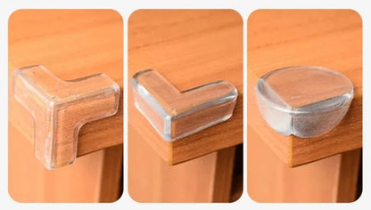 4/8/10/12Pcs Baby Safety Silicone Protector Table Corner Edge Protection Cover Transparent Anti Collision Soft Guard Home Tool