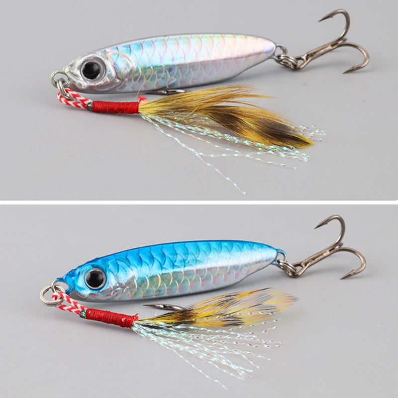 1 Pc Metal Artificial Bait Jig 7g 10g 15g 20g 25g 30g Shore Casting Jigging lure Shore Casting Saltwater Fishing lure Bit
