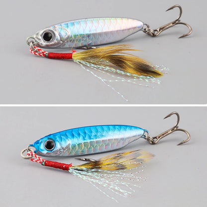 1 Pc Metal Artificial Bait Jig 7g 10g 15g 20g 25g 30g Shore Casting Jigging lure Shore Casting Saltwater Fishing lure Bit