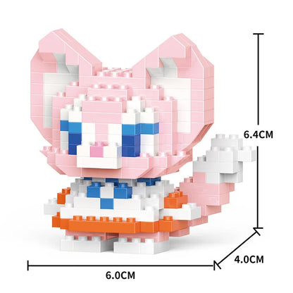 Cartoon Cool Rice Building Blocks Animal Dolls Educational Assembled Toys Ornaments Small Particles Children's Birthday Gifts