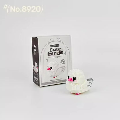 Moe Bird Series Building Block Toys Assembly, Tabletop Ornaments, Children's Educational Toys, Suitable for Boys and Girls, Christmas Gift